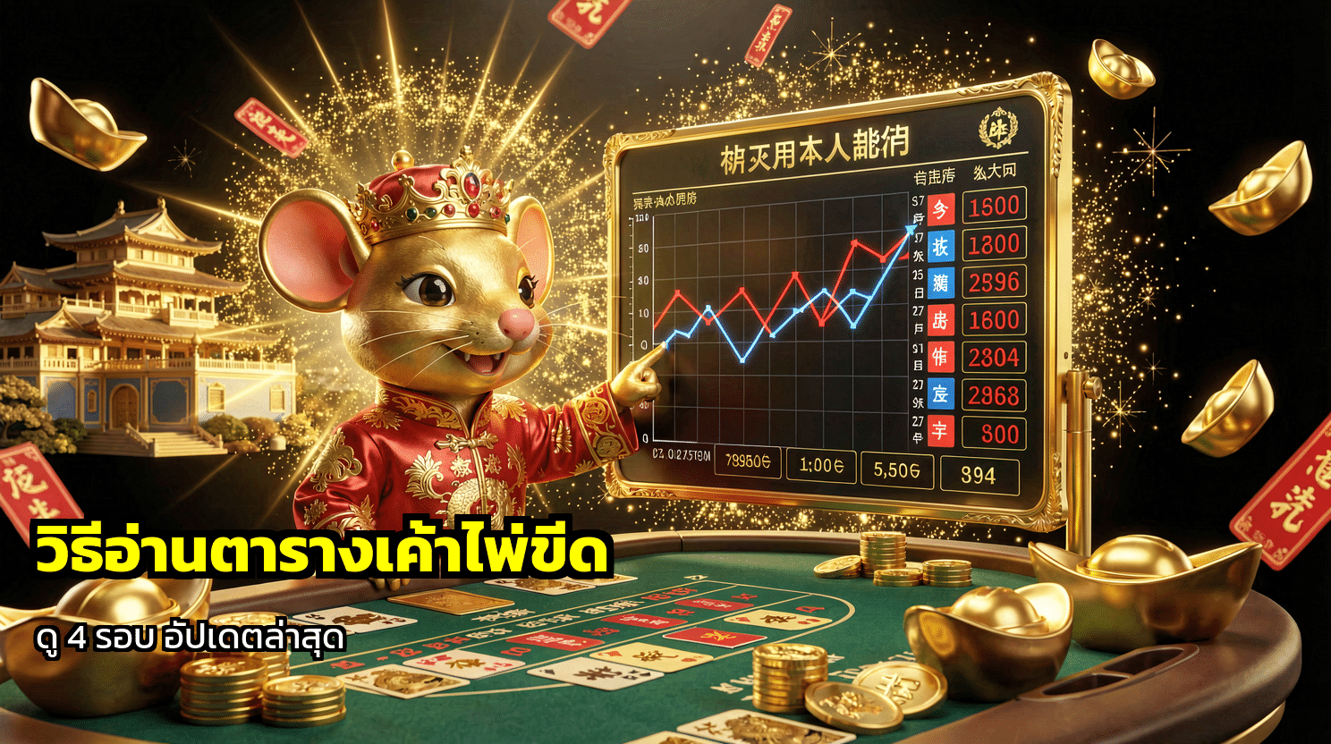 วิธีอ่านตารางเค้าไพ่ขีด