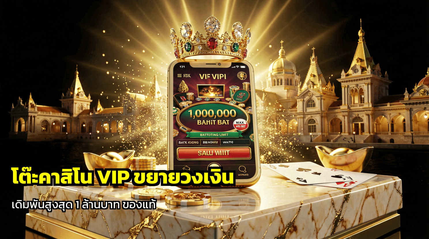 โต๊ะคาสิโน VIP ขยายวงเงิน